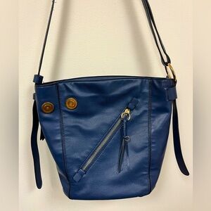 Sondra Roberts Blue Satchel Bag